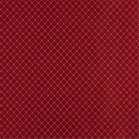 FINEFABRICS 54 in. Wide , Red And Green Diamond Jacquard Woven Upholstery Fabric FI59959